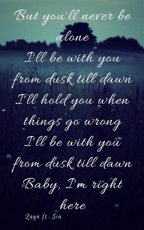 dusk to dawn lyrics